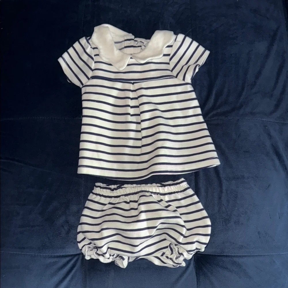 Striped Navy and White Kids Outfit